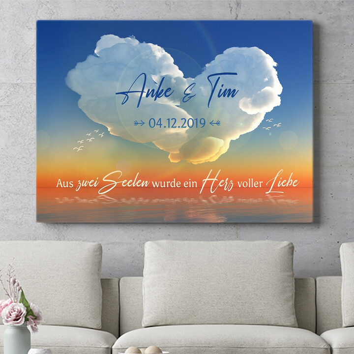 Personalisiertes Wandbild Auf Wolke 7