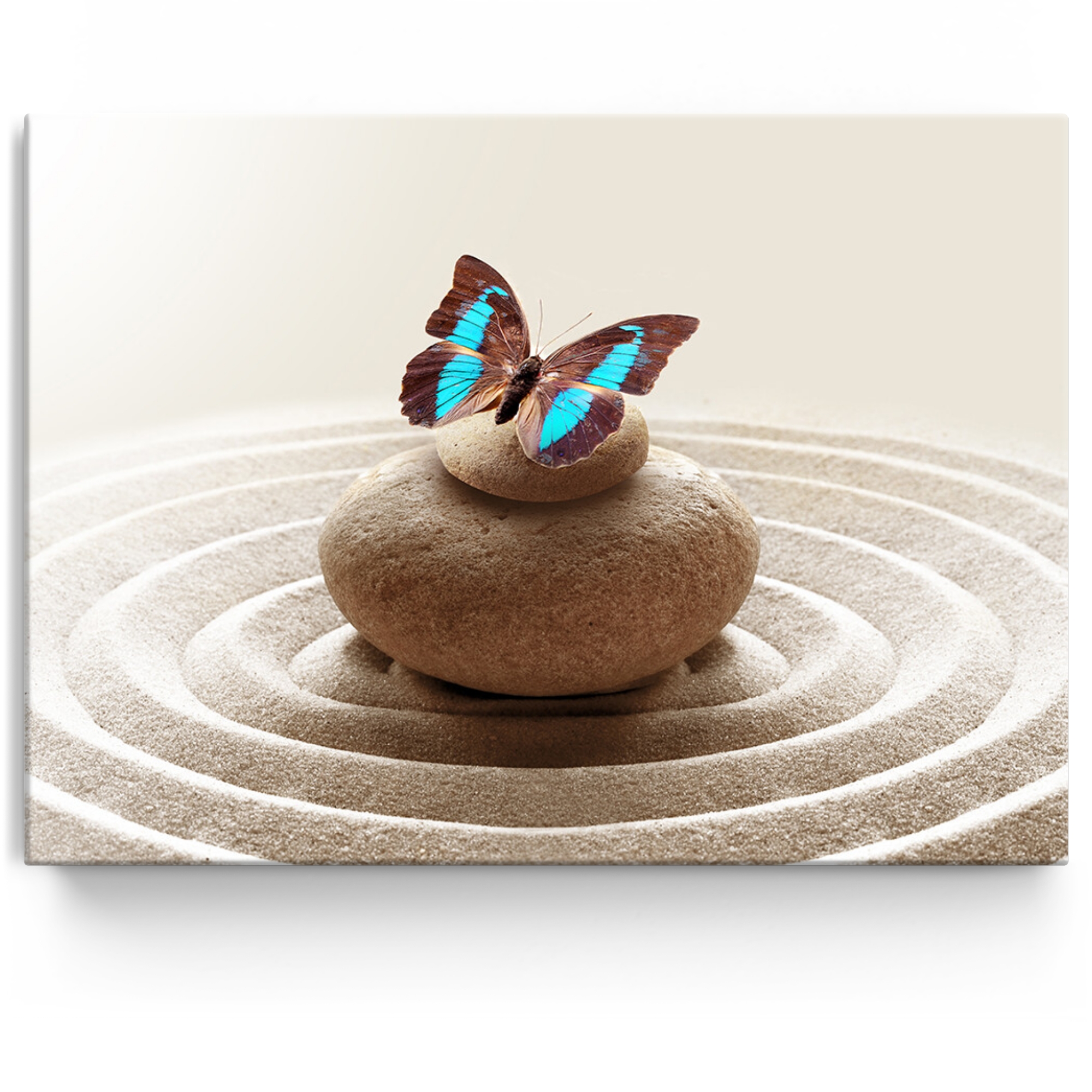 Personalisiertes Leinwandbild Harmonische Zen Steine