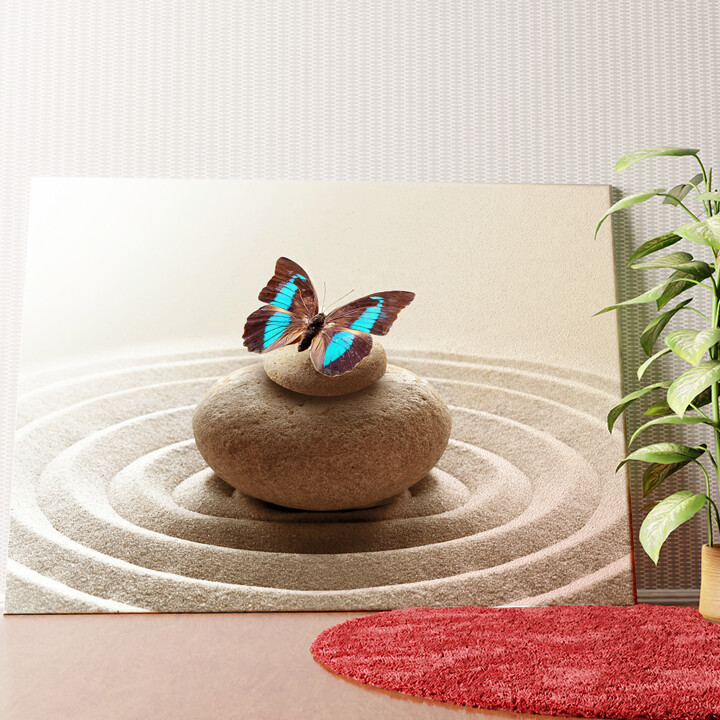 Harmonische Zen Steine Wandbild personalisiert