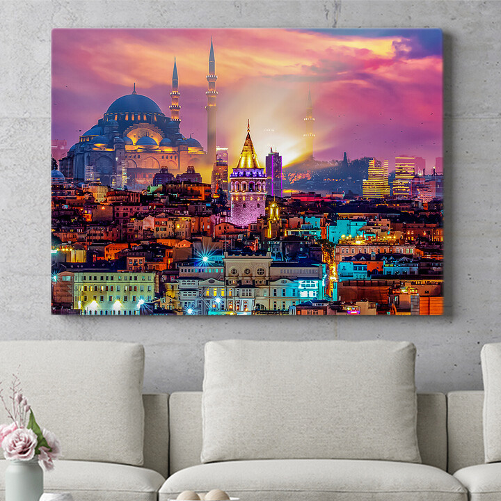 Personalisiertes Wandbild Istanbul Skyline
