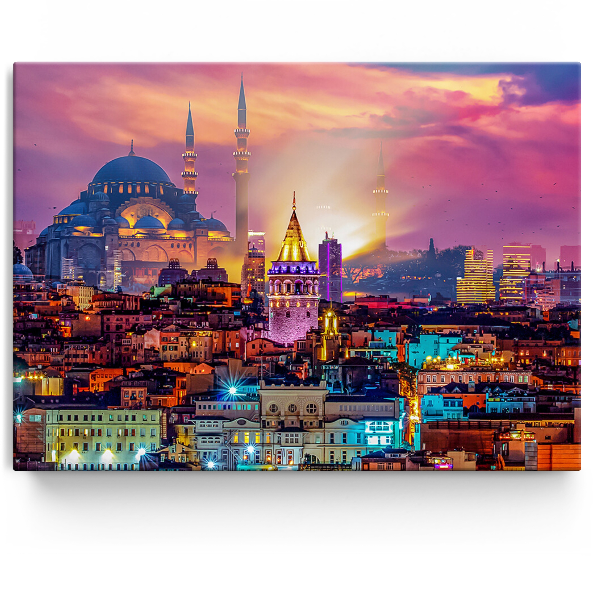 Personalisiertes Leinwandbild Istanbul Skyline