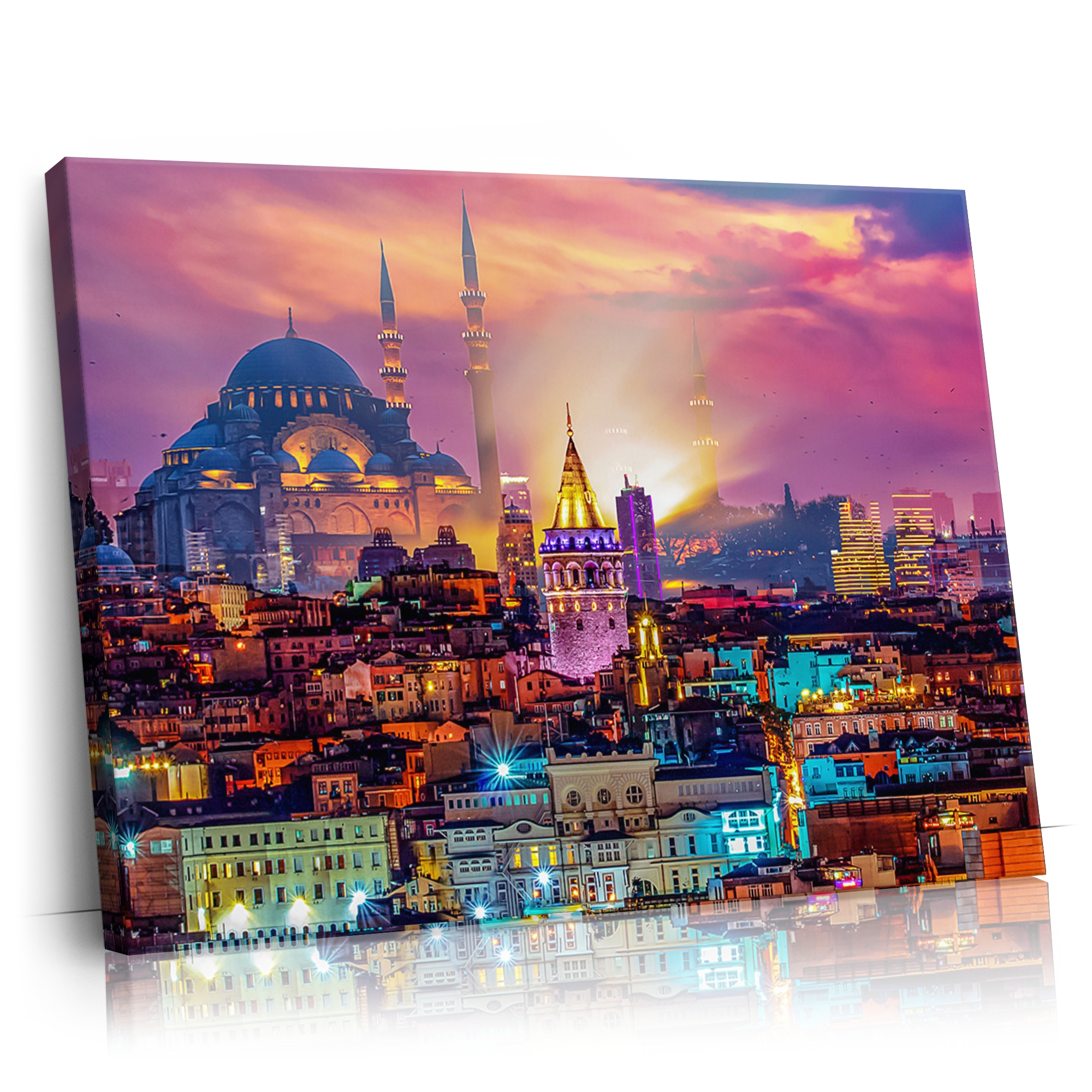 Personalisierbares Geschenk Istanbul Skyline