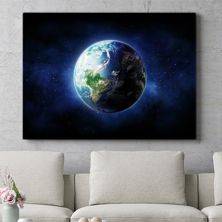 Personalisiertes Wandbild Erde