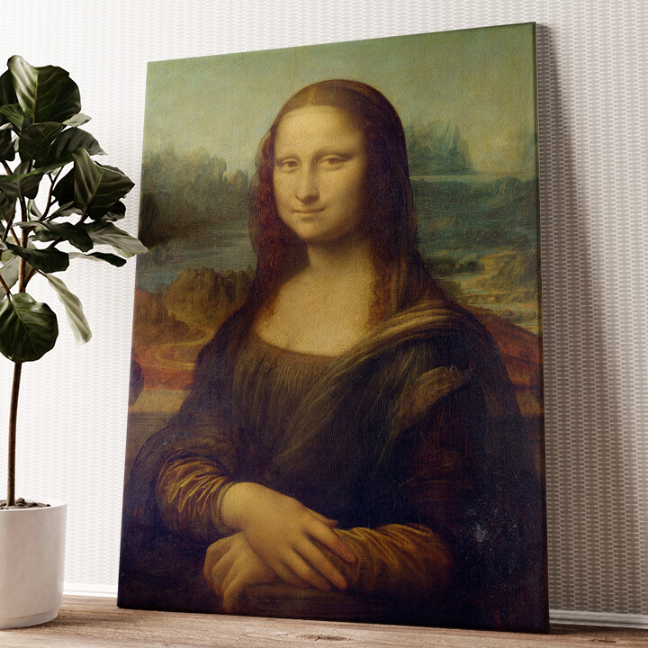 Leinwandbild personalisiert Mona Lisa