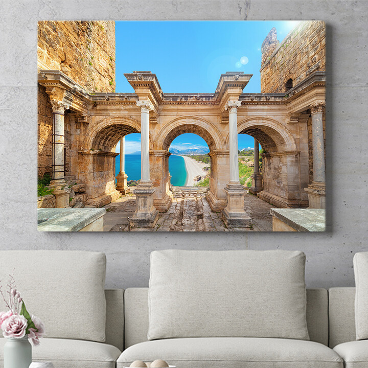 Personalisiertes Wandbild Hadrian Tor Antalya