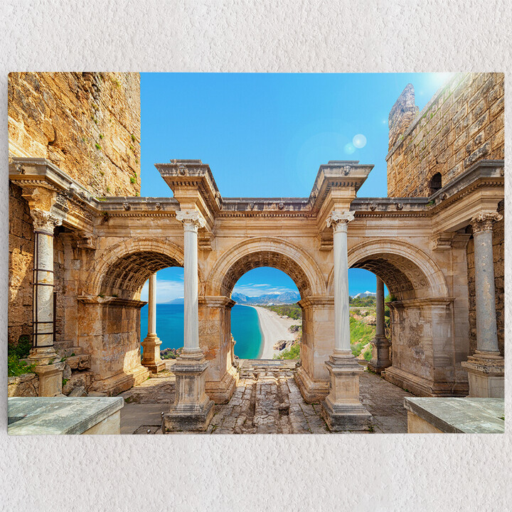 Personalisiertes Leinwandbild Hadrian Tor Antalya