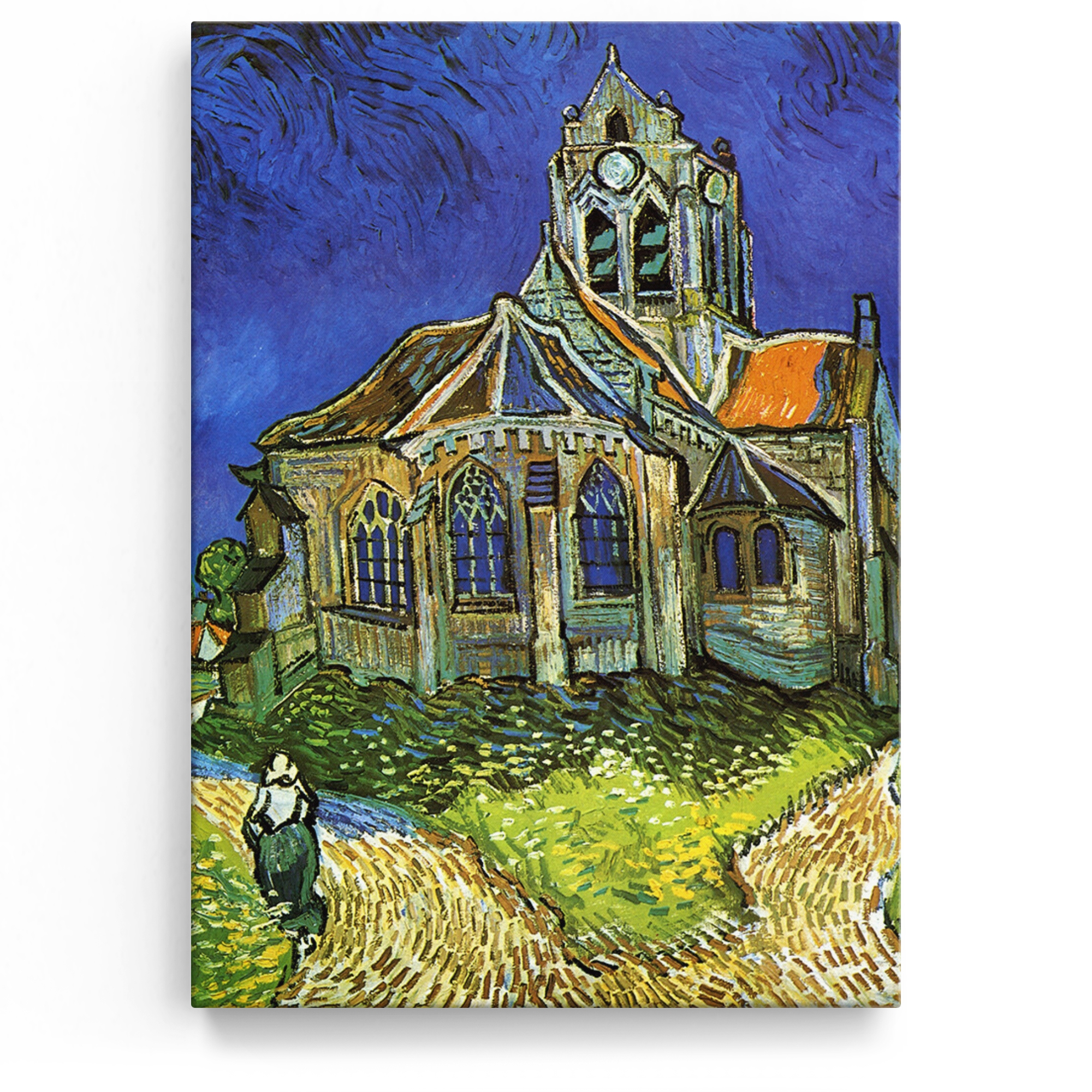 Personalisiertes Leinwandbild Die Kirche von Auvers