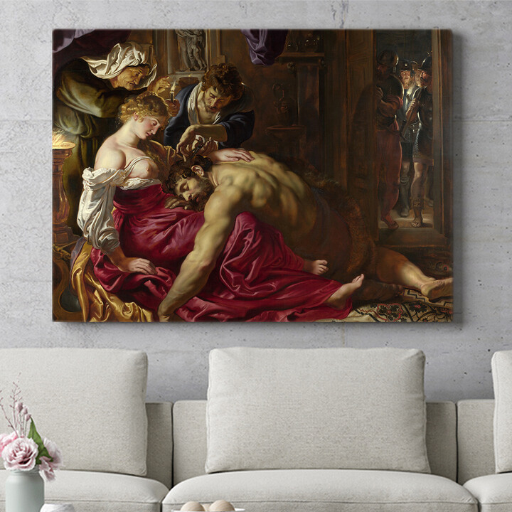 Personalisiertes Wandbild Samson und Delilah