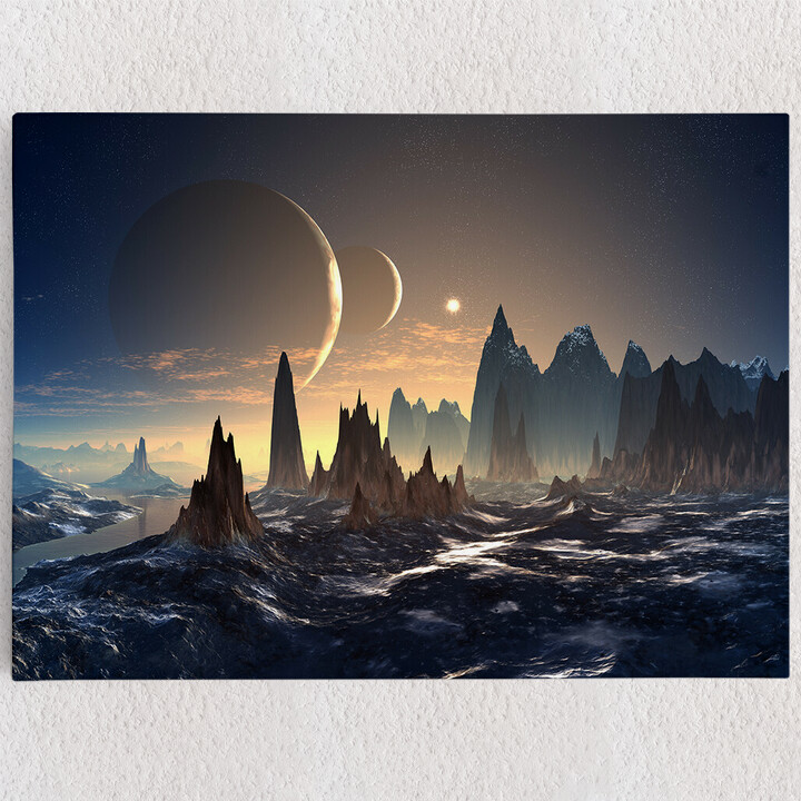 Personalisiertes Leinwandbild Fantasy Alien Planet