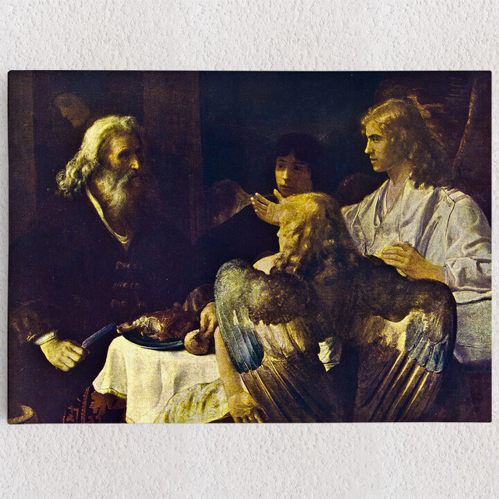 Personalisiertes Leinwandbild Abraham und die drei Engel