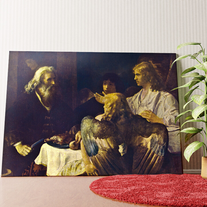 Abraham und die drei Engel Wandbild personalisiert