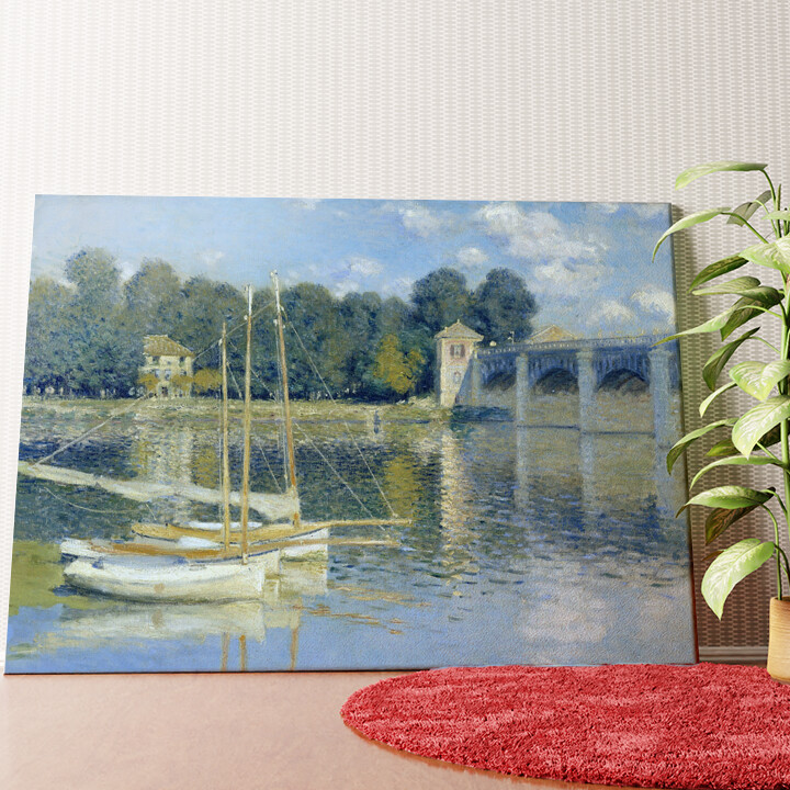 Brücke von Argenteuil Wandbild personalisiert