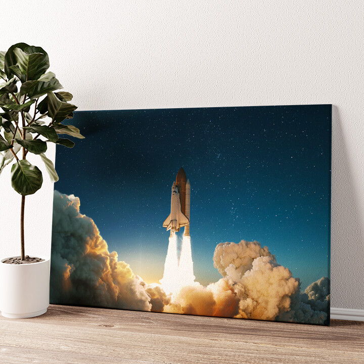 Leinwandbild personalisiert Space Shuttle Start