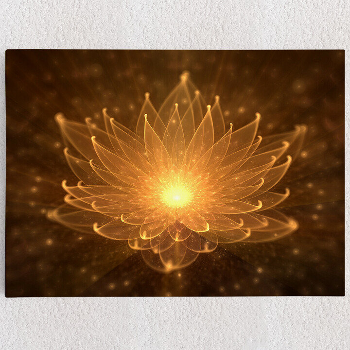 Personalisiertes Leinwandbild Lotusblüte