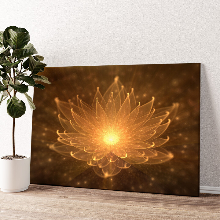 Leinwandbild personalisiert Lotusblüte