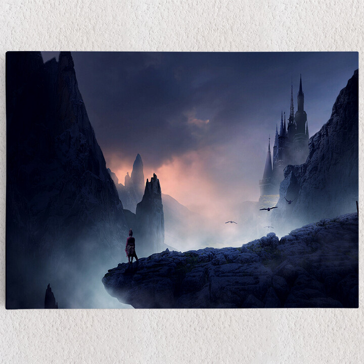 Personalisiertes Leinwandbild Fantasy Gebirge