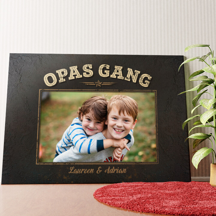 Opas Gang Wandbild personalisiert