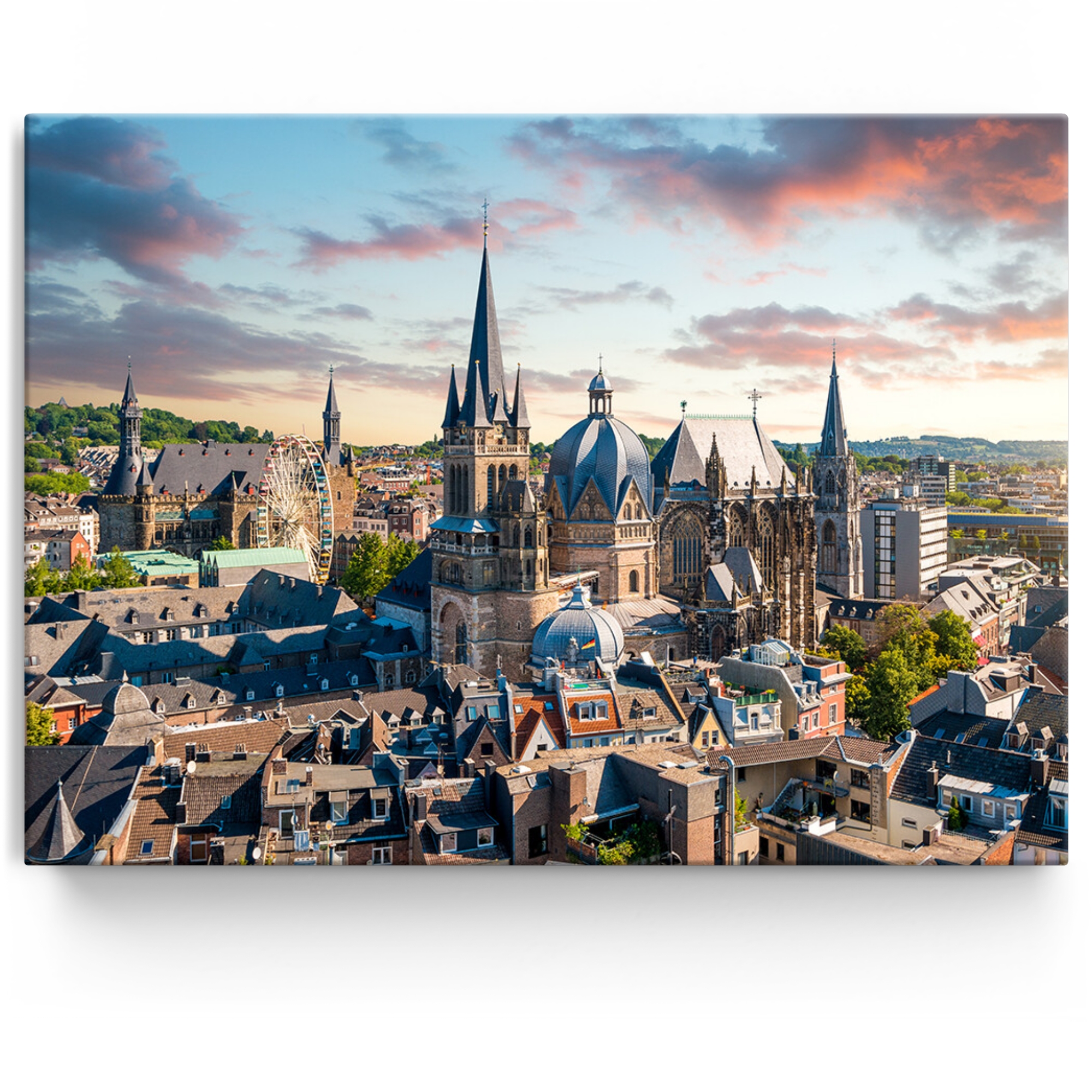 Personalisiertes Leinwandbild Aachener Dom