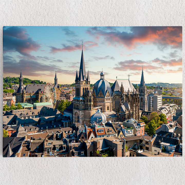 Personalisiertes Leinwandbild Aachener Dom