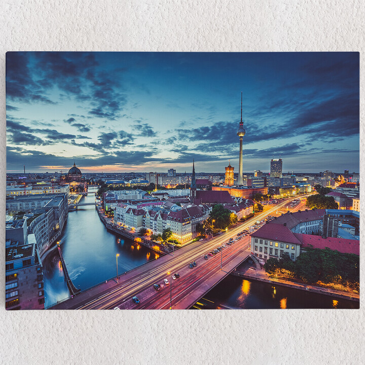 Personalisiertes Leinwandbild Skyline von Berlin