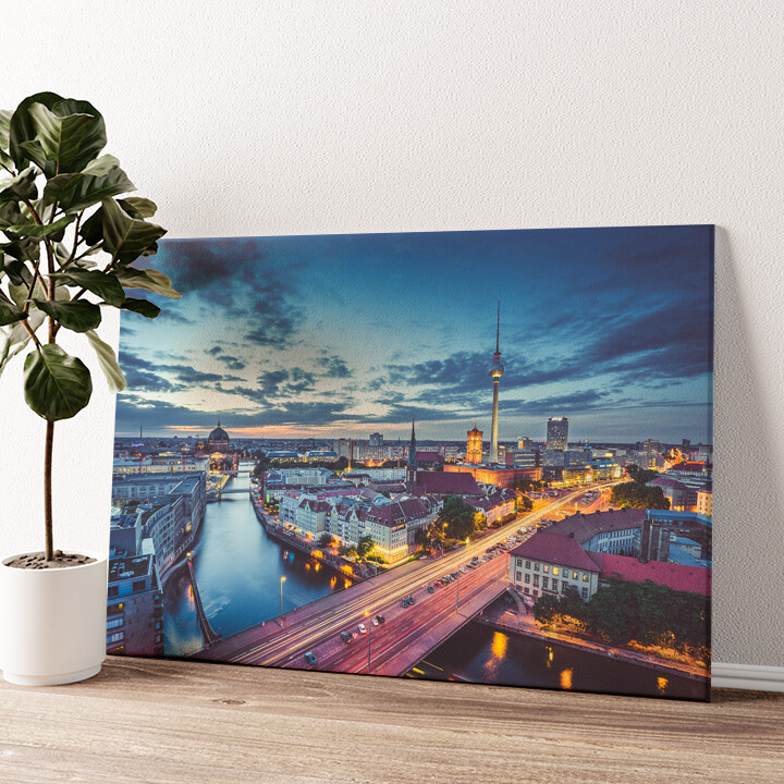 Leinwandbild personalisiert Skyline von Berlin