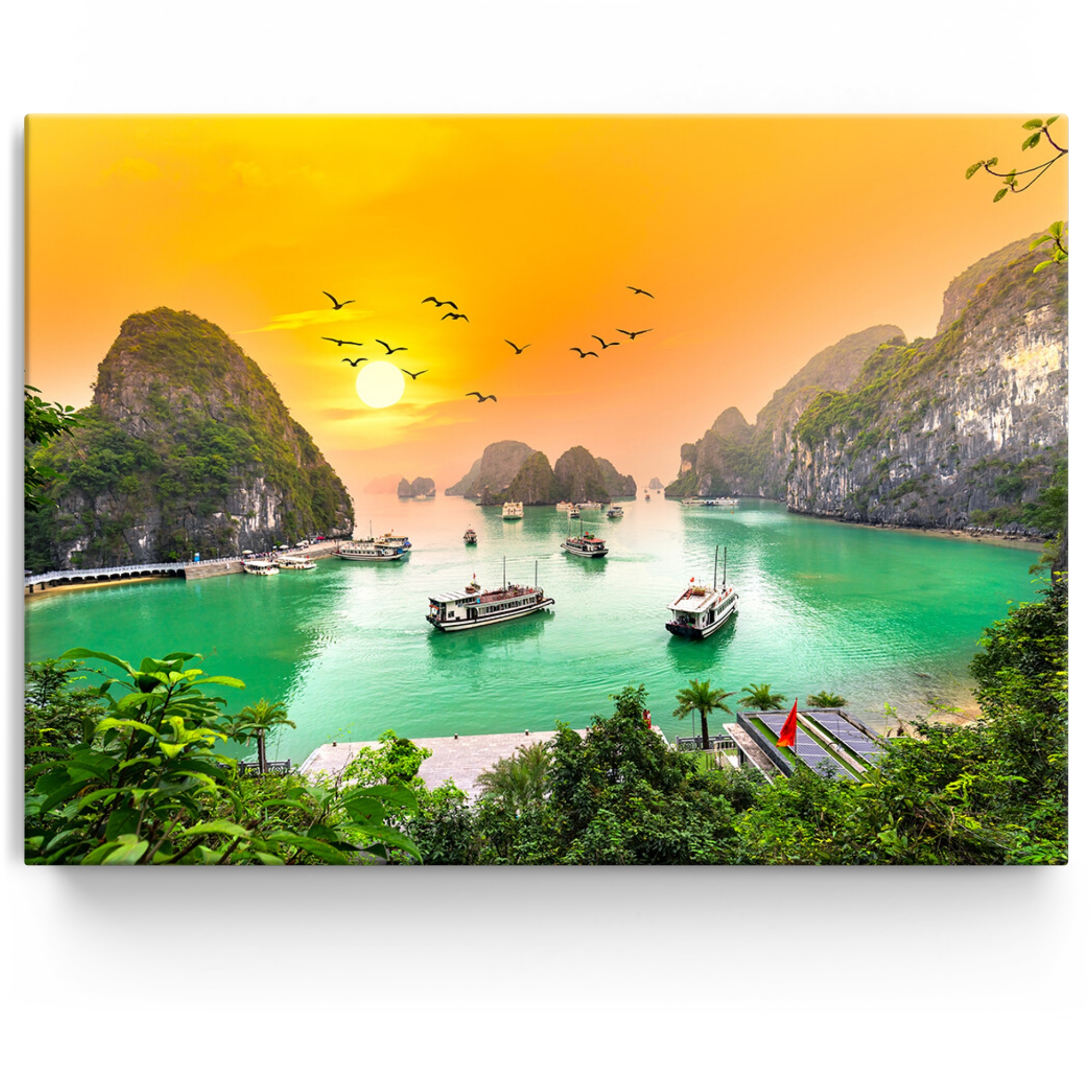Personalisiertes Leinwandbild Halong Bay Vietnam