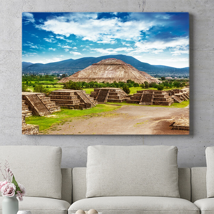 Personalisiertes Wandbild Teotihuacán Pyramiden in Mexiko