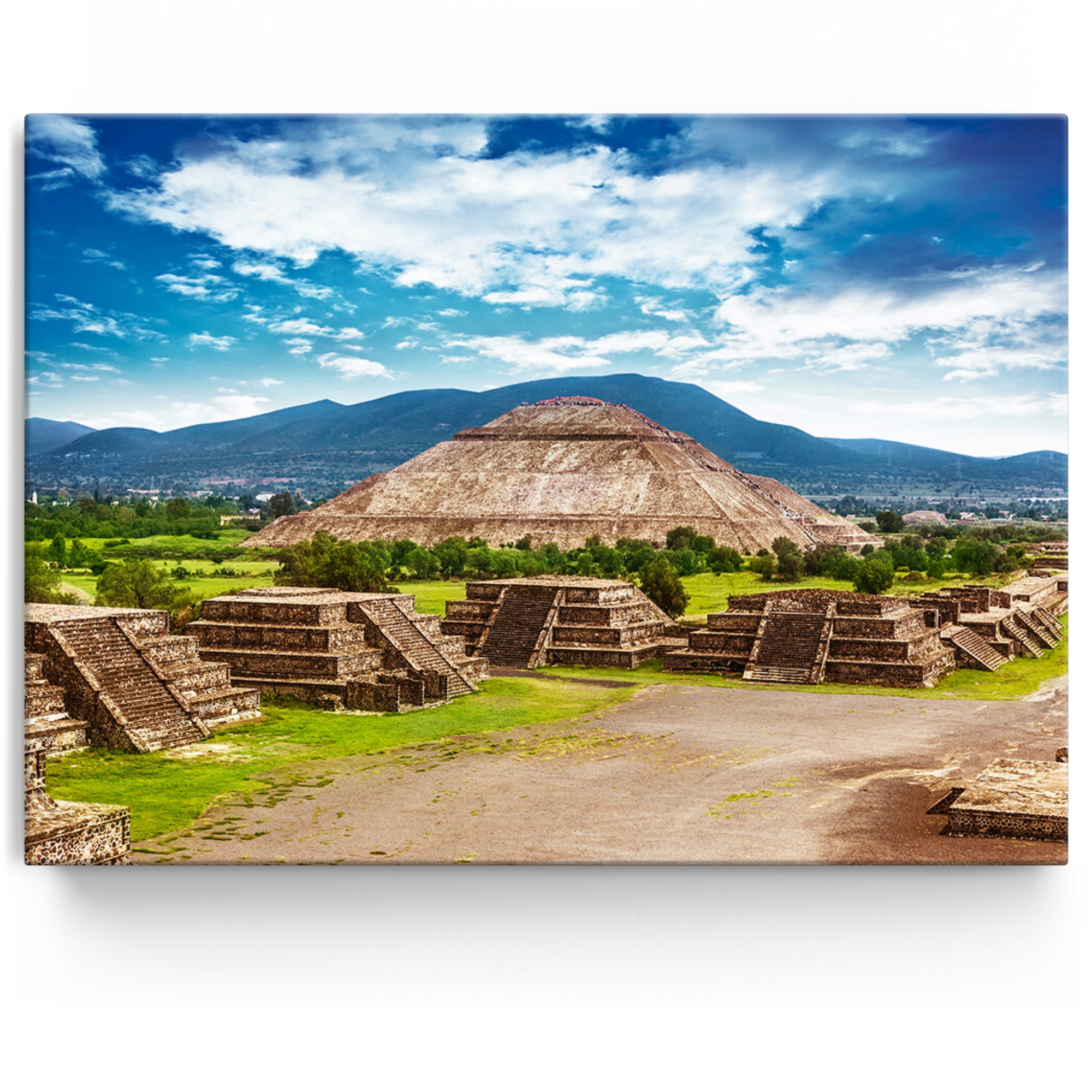 Personalisiertes Leinwandbild Teotihuacán Pyramiden in Mexiko