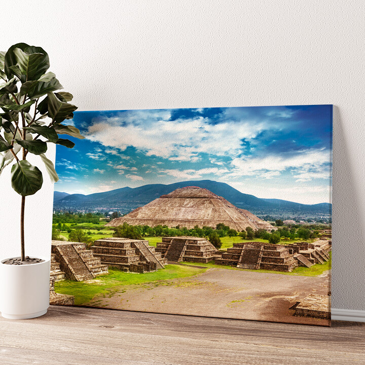 Leinwandbild personalisiert Teotihuacán Pyramiden in Mexiko