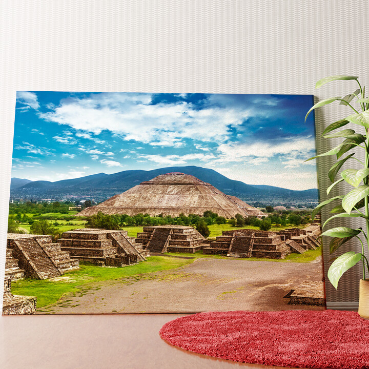 Teotihuacán Pyramiden in Mexiko Wandbild personalisiert