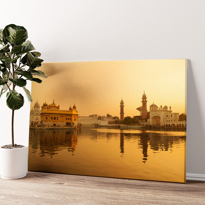Leinwandbild personalisiert Goldener Tempel Amritsar Punjab Indien