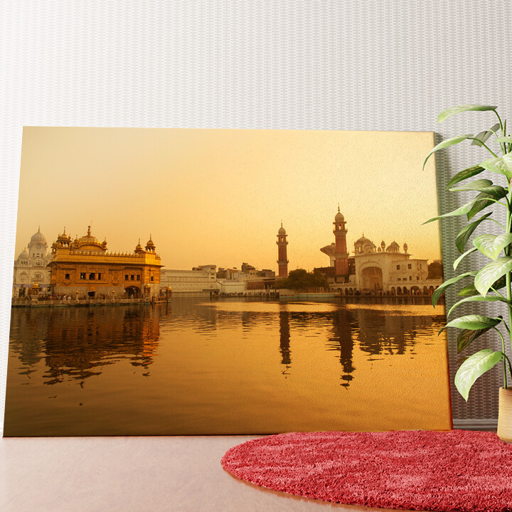 Goldener Tempel Amritsar Punjab Indien Wandbild personalisiert