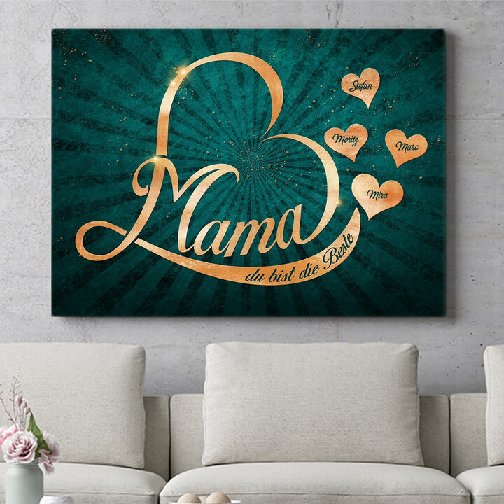 Personalisiertes Wandbild Liebe für Mama