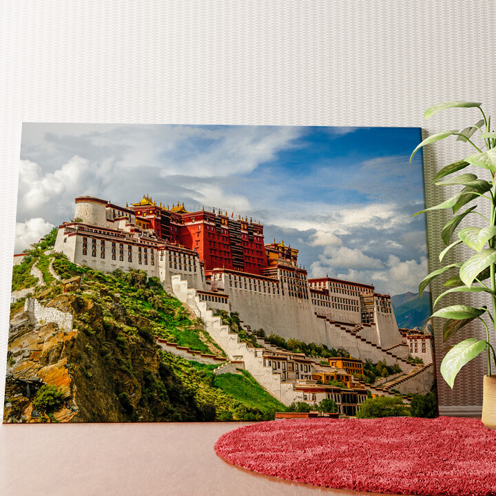 Portala Palast in Tibet Wandbild personalisiert
