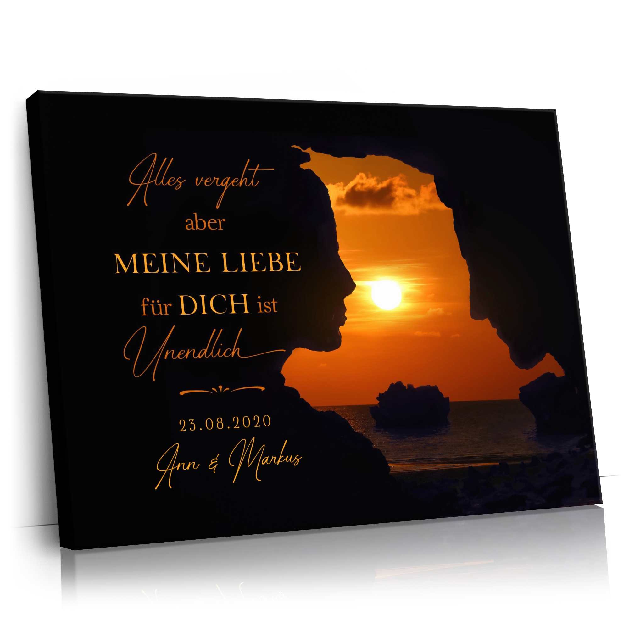 Meine Liebe - Personalisierbares Leinwandbild | Liebesleinwand.de