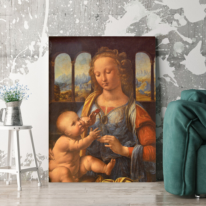 Personalisiertes Wandbild Madonna mit der Nelke