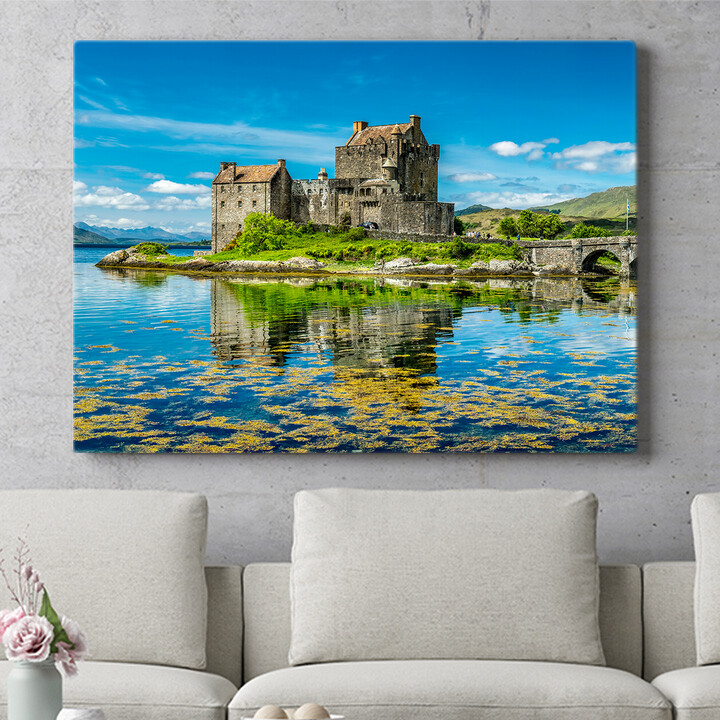 Personalisiertes Wandbild Eilean Donan Castle Schottland