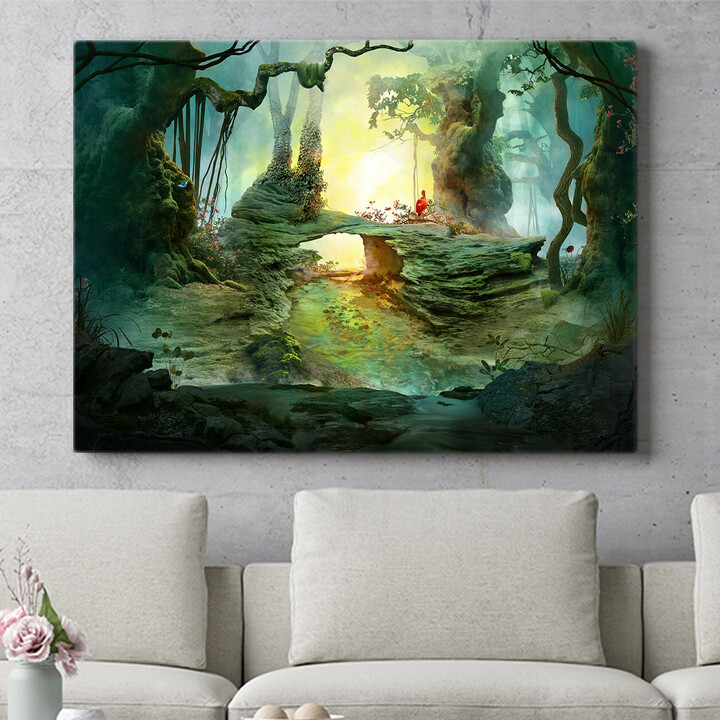 Personalisiertes Wandbild Fantasy Wald