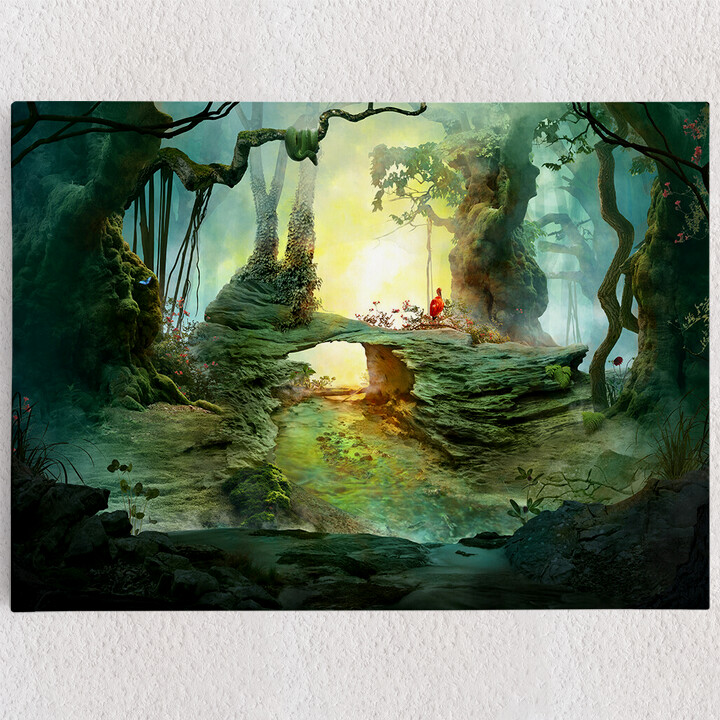 Personalisiertes Leinwandbild Fantasy Wald
