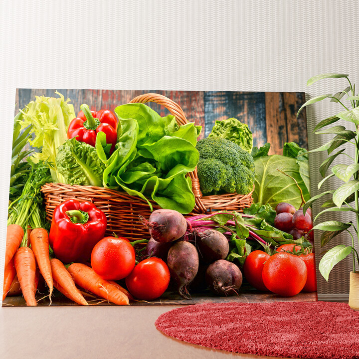 Gemüsesammlung Wandbild personalisiert