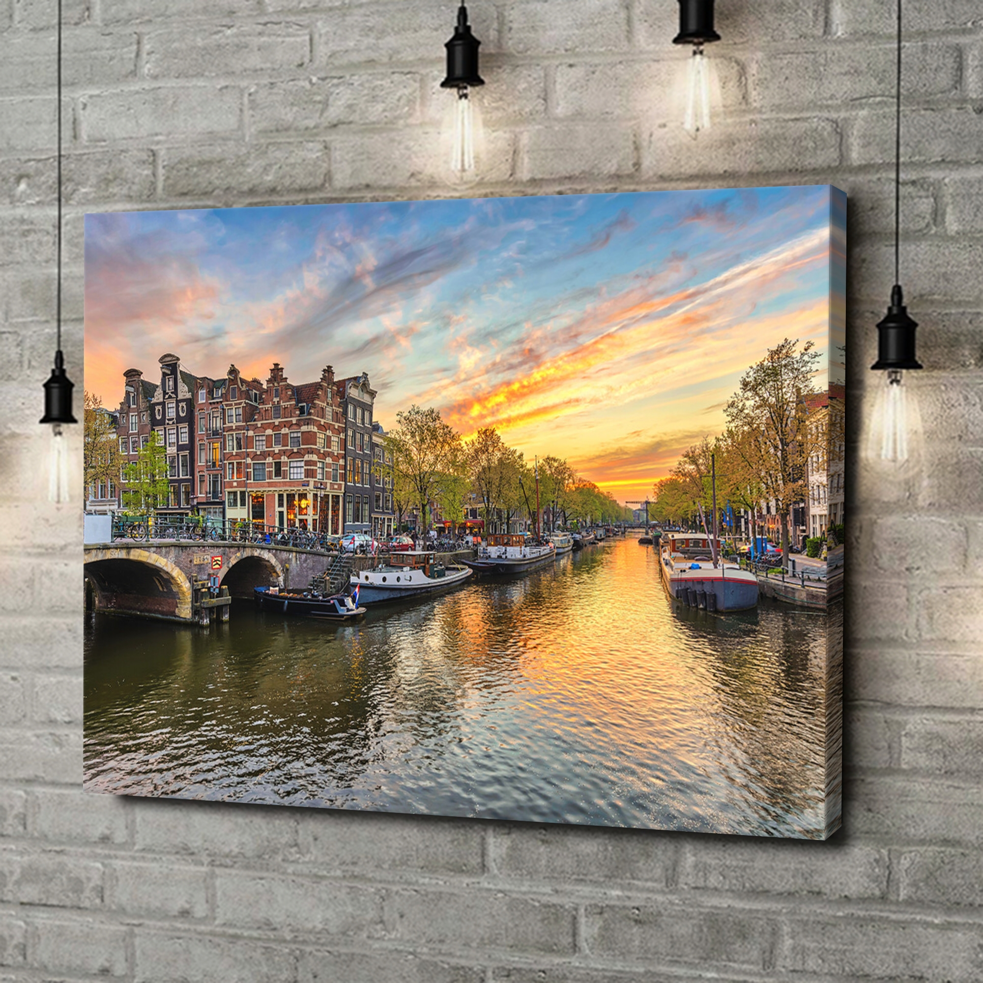 Liebesleinwand als Geschenk Amsterdam City