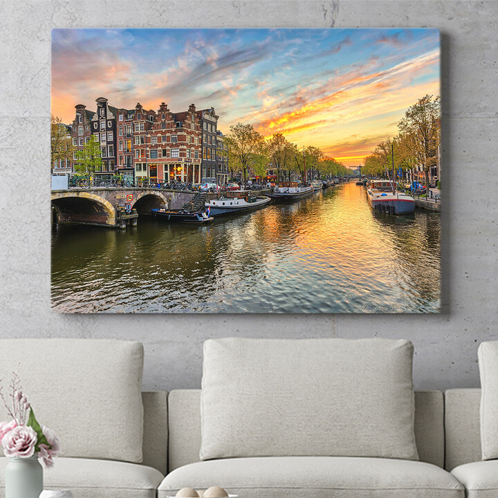 Personalisiertes Wandbild Amsterdam City