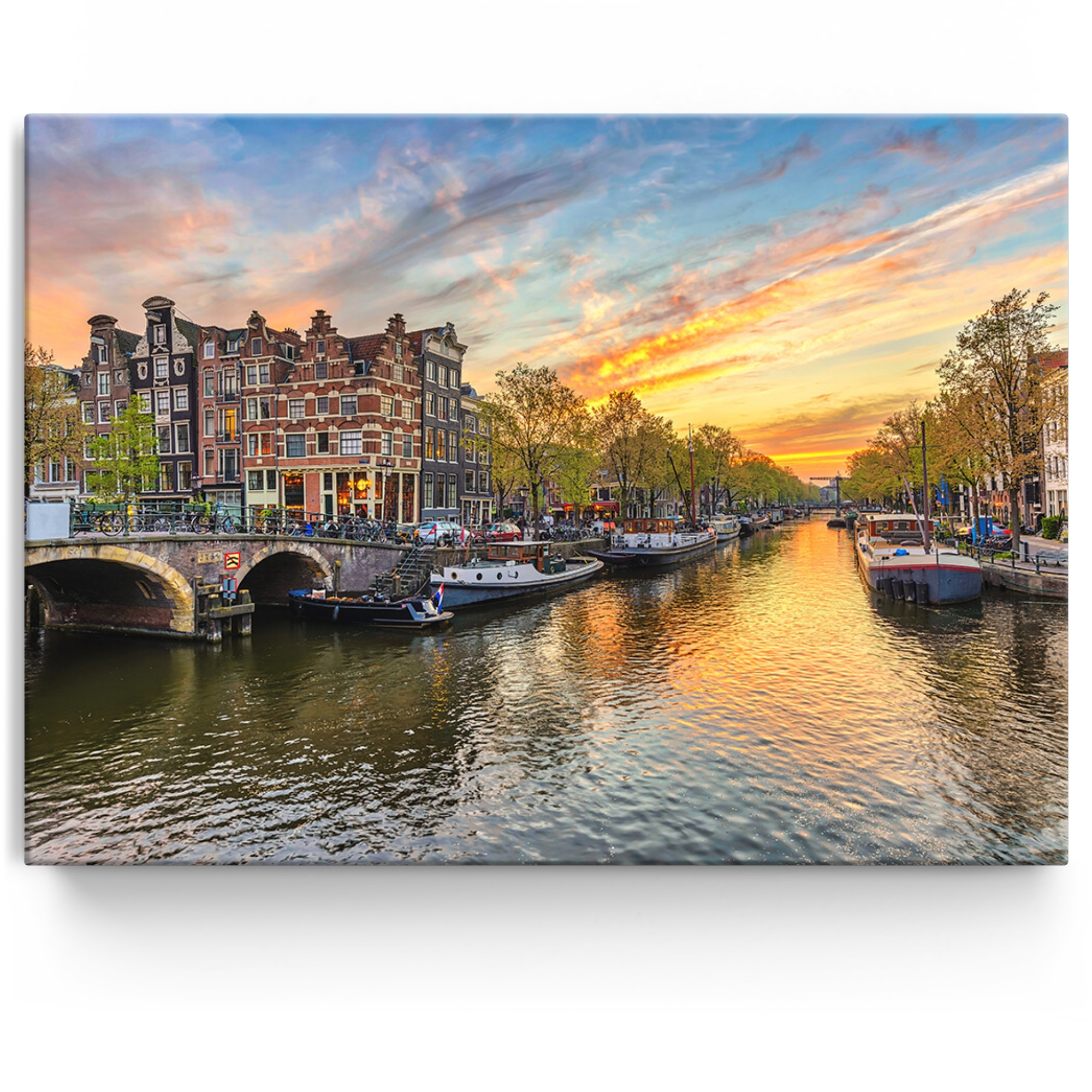 Personalisiertes Leinwandbild Amsterdam City