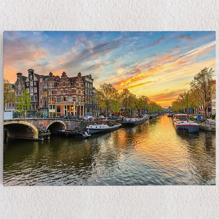 Personalisiertes Leinwandbild Amsterdam City