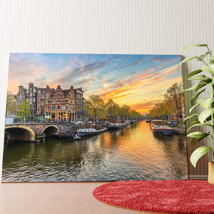 Amsterdam City Wandbild personalisiert