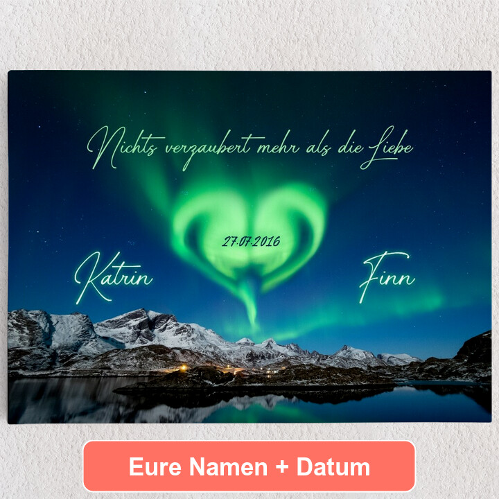 Personalisiertes Leinwandbild Liebeszauber