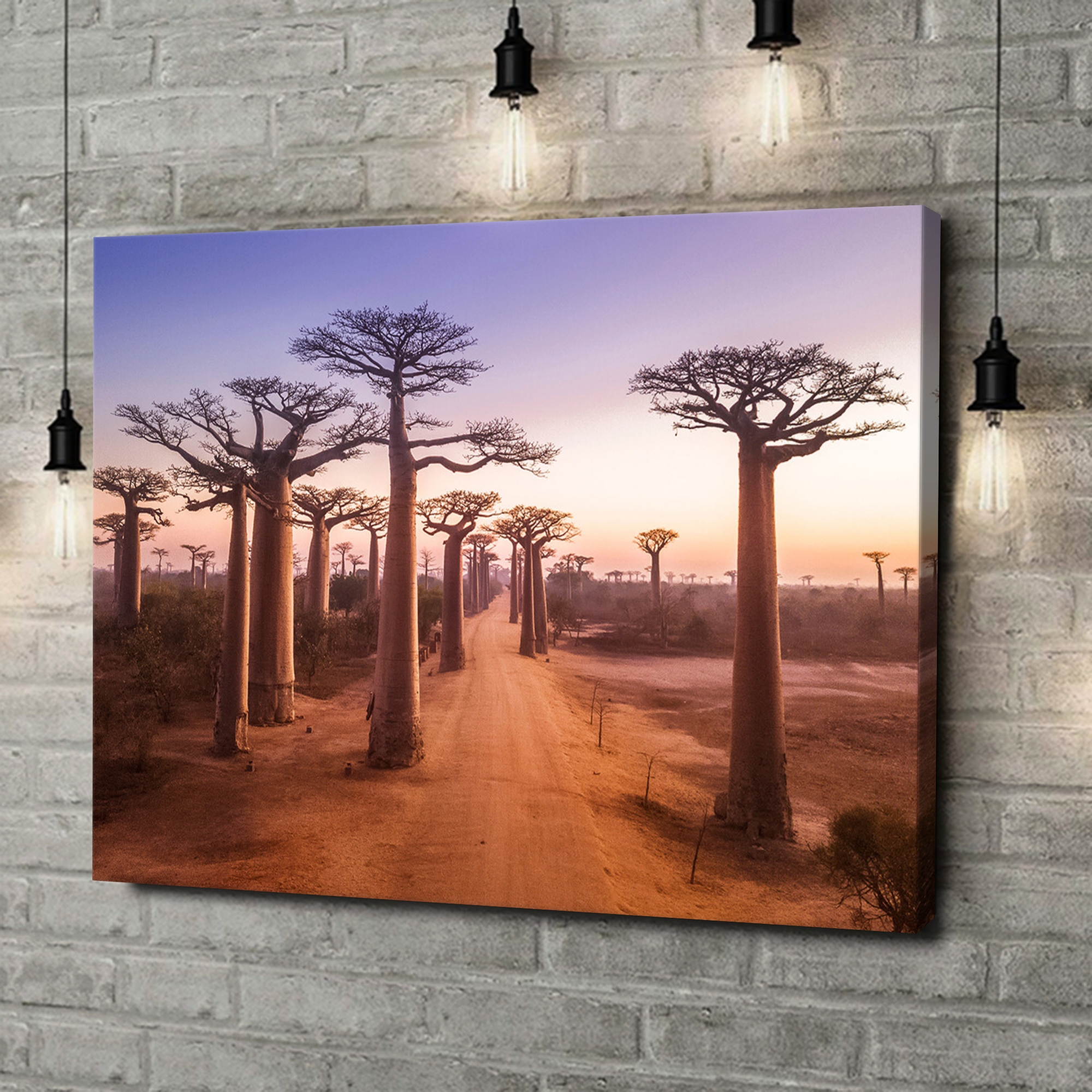 Liebesleinwand als Geschenk Baobab Bäume Madagaskar