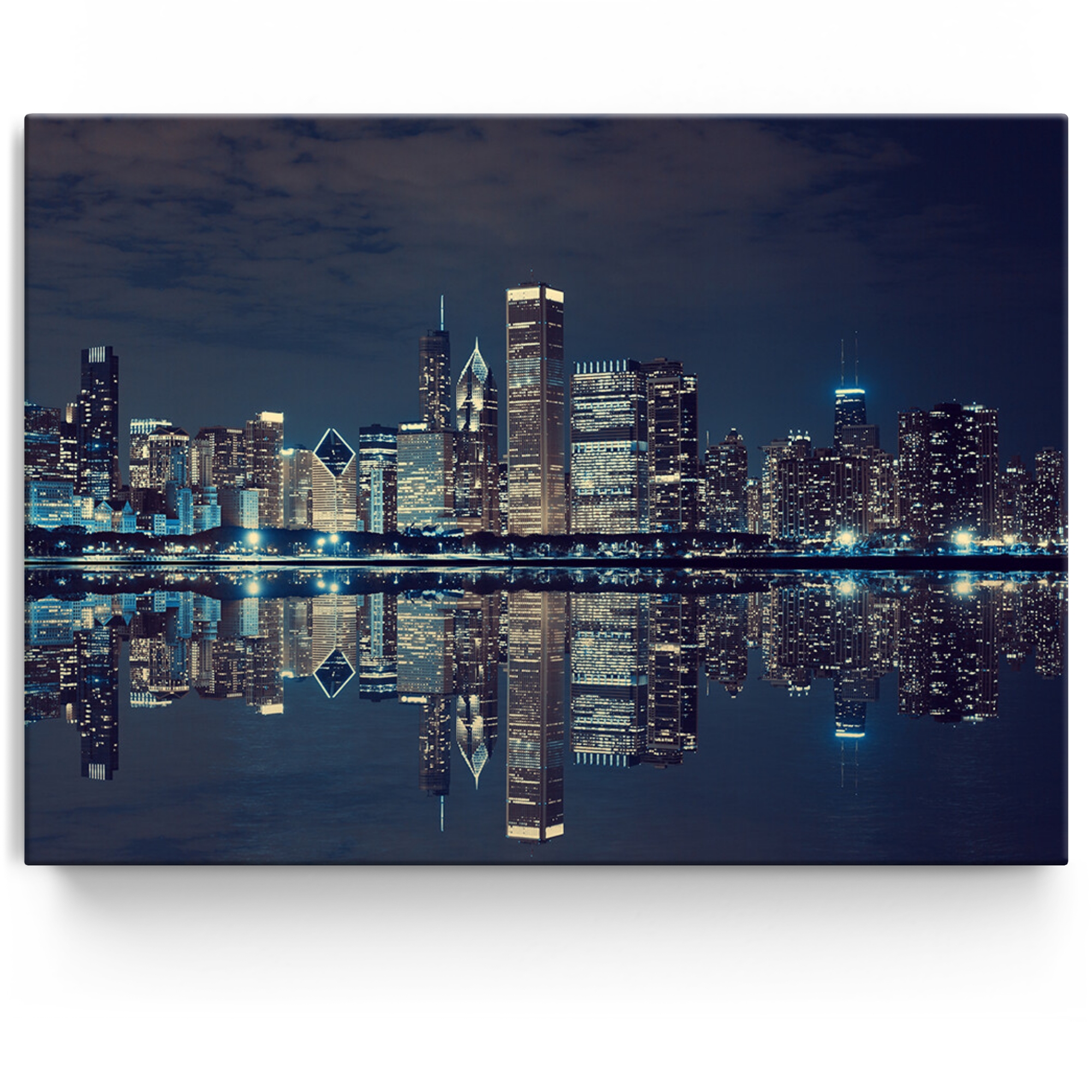 Personalisiertes Leinwandbild Chicago Skyline
