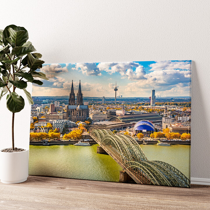 Leinwandbild personalisiert Skyline von Köln