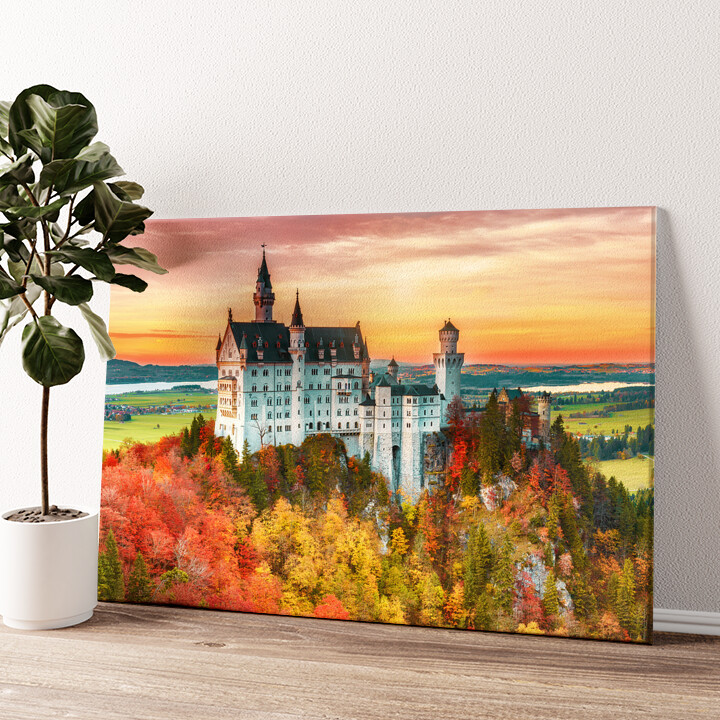 Leinwandbild personalisiert Schloss Neuschwanstein